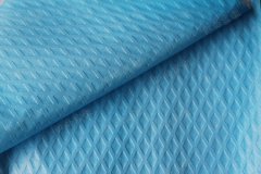 蓝色绿色菱形纹淋膜纸 透气pe淋膜型复合无纺布